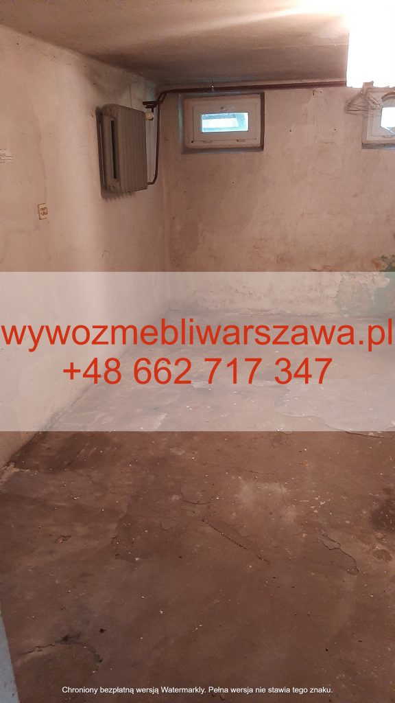 Opróżnianie piwnic Warszawa